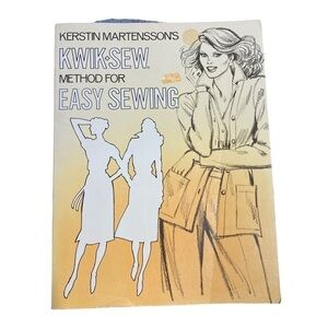 Kwik sewing book for easy sewing Kerstin Martensson vintage